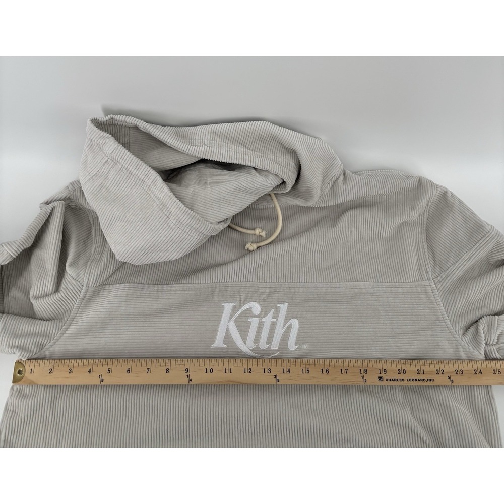 NWOT Kith Corduroy Double Pocket Hoodie Hallow Men's Sz XL FW21 Casual Sweater - Picture 8 of 11